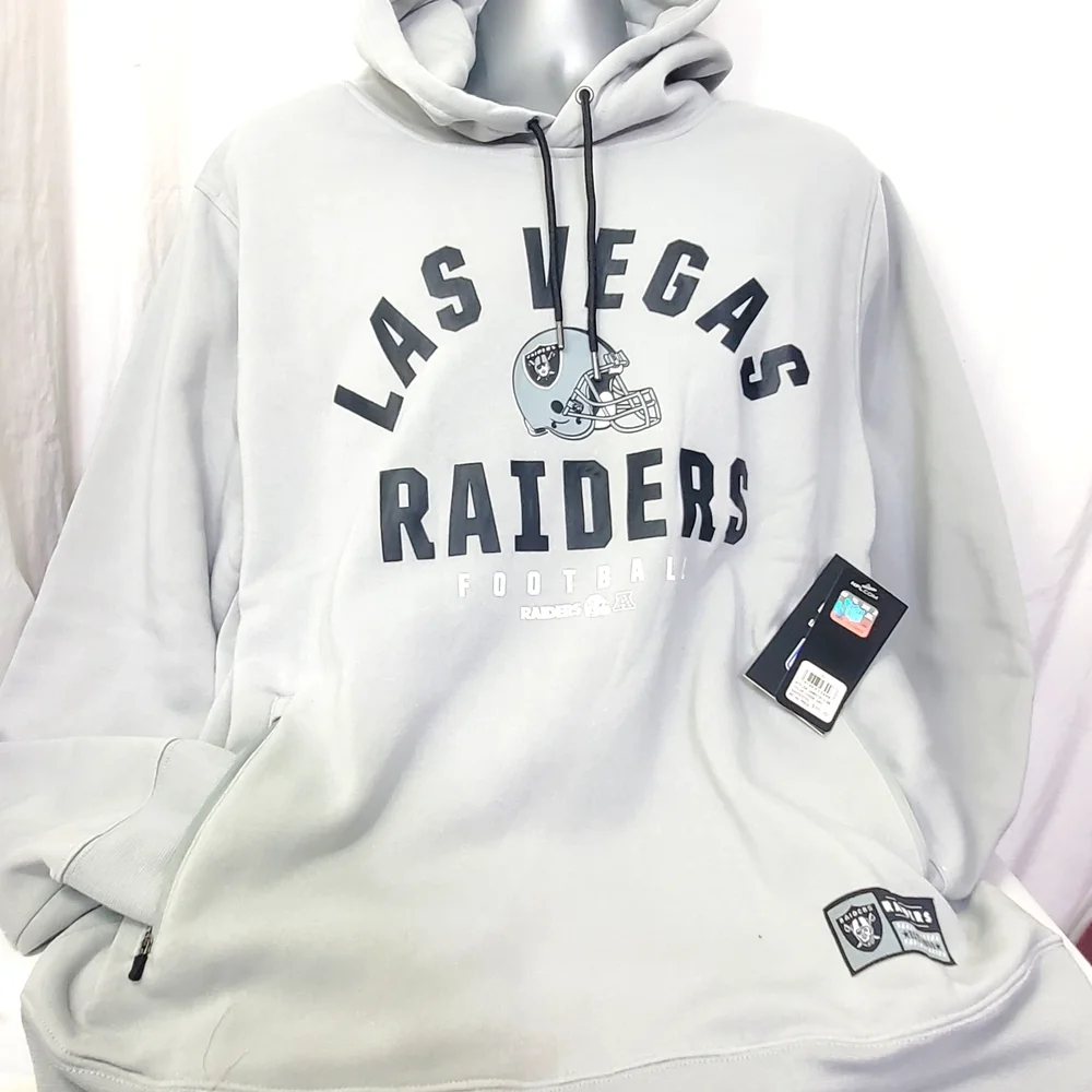 NFL Las Vegas Raiders Gray Hoodie NWT - Picture 9 of 9